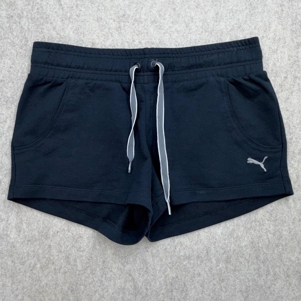 Puma Sweat Shorts Womens S Blue Athleisure Sporty Minimalist Gymcore Relaxation